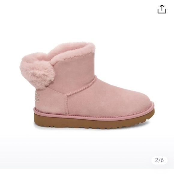 NEW W/ BOX AUTHENTIC UGG CLASSIC BLING MINI BOOT - Picture 2 of 16